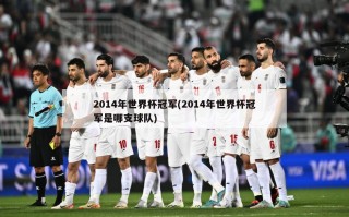 2014年世界杯冠军(2014年世界杯冠军是哪支球队)