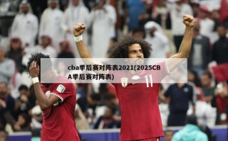 cba季后赛对阵表2021(2025CBA季后赛对阵表)