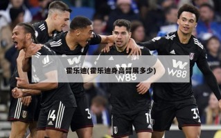 霍乐迪(霍乐迪身高臂展多少)