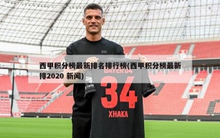 西甲积分榜最新排名排行榜(西甲积分榜最新排2020 新闻)