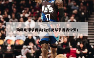 劲爆足球节目表(劲爆足球节目表今天)