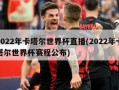 2022年卡塔尔世界杯直播(2022年卡塔尔世界杯赛程公布)