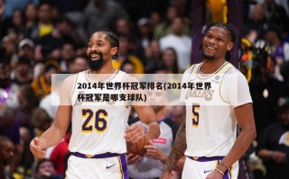 2014年世界杯冠军排名(2014年世界杯冠军是哪支球队)