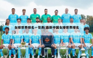 女排世界排名一览表(最新中国女排世界排名)