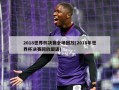 2018世界杯决赛全场回放(2018年世界杯决赛回放国语)