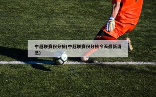 中超联赛积分榜(中超联赛积分榜今天最新消息)