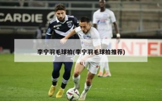 李宁羽毛球拍(李宁羽毛球拍推荐)