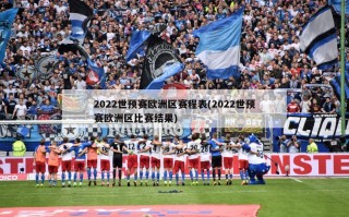 2022世预赛欧洲区赛程表(2022世预赛欧洲区比赛结果)