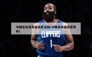 中国足协宣布退出亚足联(中国足协退出世界杯)