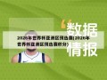 2026年世界杯亚洲区预选赛(2026年世界杯亚洲区预选赛积分)