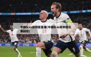 中国队vs叙利亚直播(中国队vs叙利亚比赛回放)