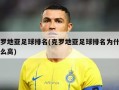 克罗地亚足球排名(克罗地亚足球排名为什么这么高)
