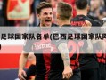 巴西足球国家队名单(巴西足球国家队阵容2020)
