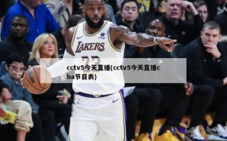 cctv5今天直播(cctv5今天直播cba节目表)