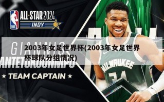 2003年女足世界杯(2003年女足世界杯球队分组情况)