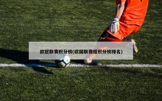 欧冠联赛积分榜(欧国联赛程积分榜排名)