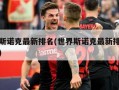 世界斯诺克最新排名(世界斯诺克最新排名表图片)