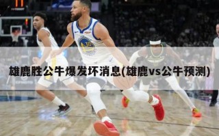雄鹿胜公牛爆发坏消息(雄鹿vs公牛预测)
