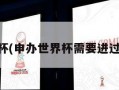 申办世界杯(申办世界杯需要进过世界杯吗)