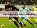 南非世界杯足球宝贝(南非世界足球杯亚军)
