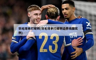 羽毛球单打规则(羽毛球单打规则边界线图实例)